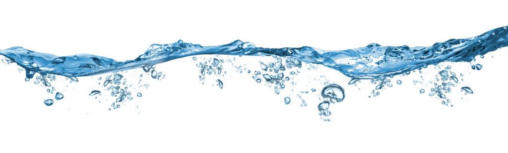 une vague d'eau comme symbole de notre engagement envers la durabilité